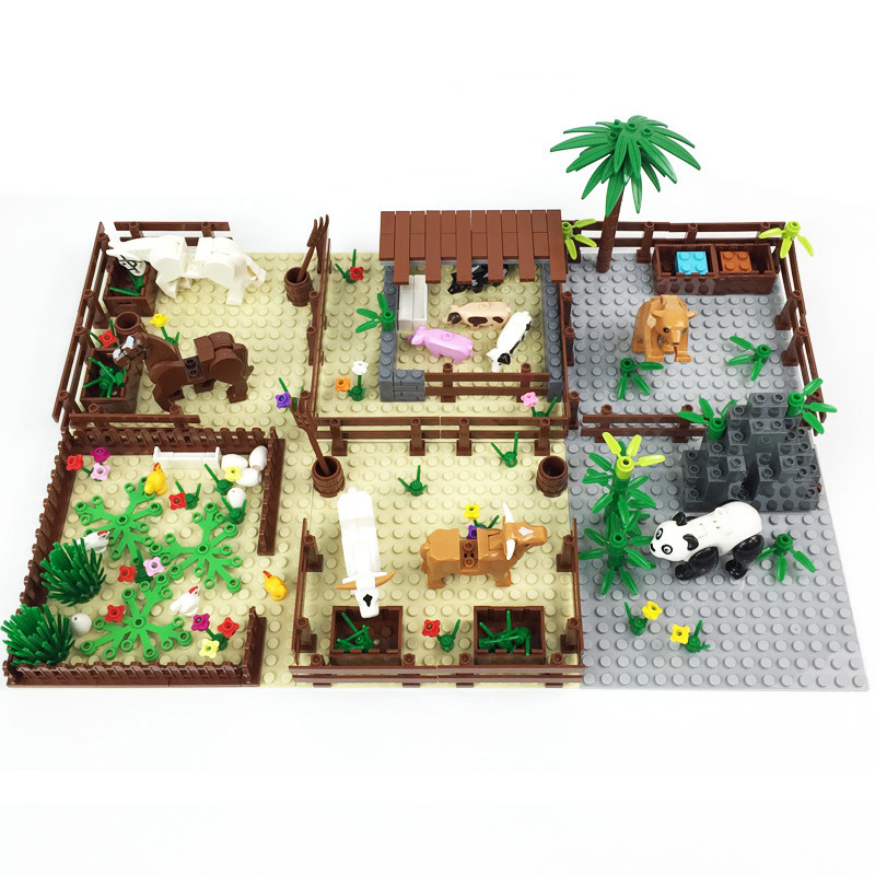 Lego Set Creator - City MOC Farm Scene Cattle pen