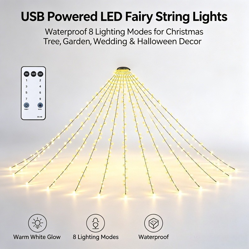 Led Fairy String Lights - USB LED Fairy String Lights, Waterproof