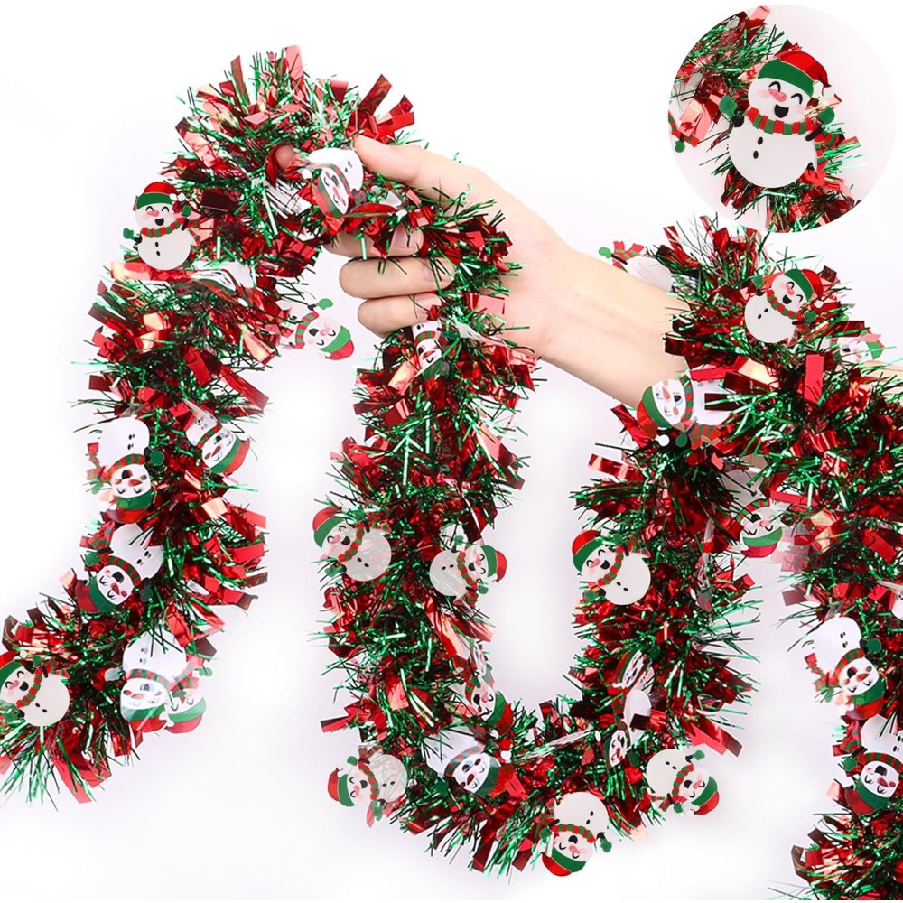 Christmas Tinsel Garland Red G - đánh giá và giá Tinsel Garland Decoration