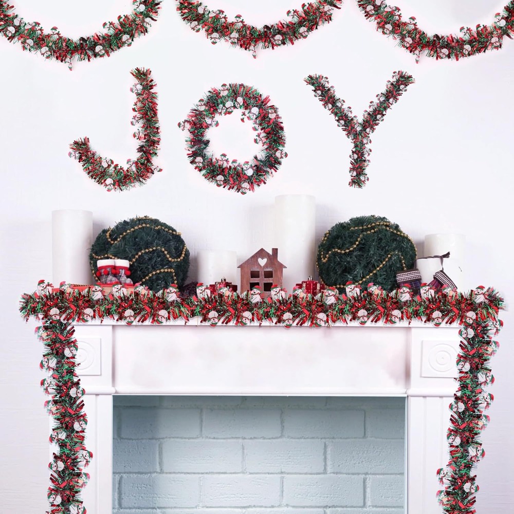 Christmas Tinsel Garland Red G - đánh giá và giá Tinsel Garland Decoration