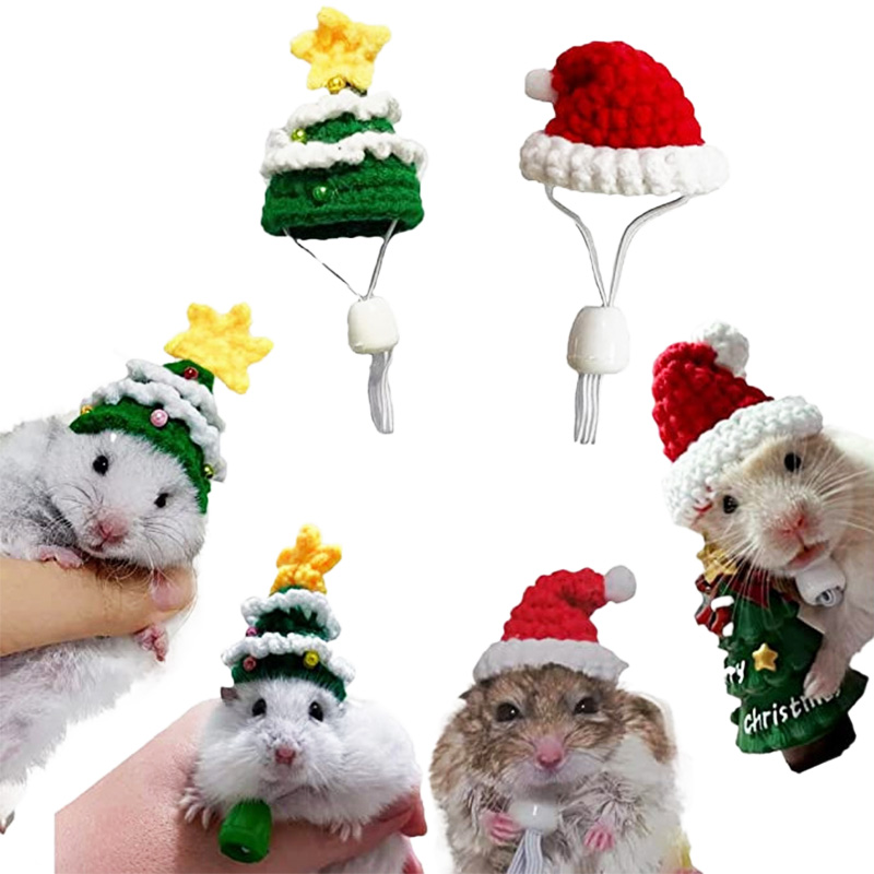 Hand Woven Pet Christmas Hat D - đánh giá và giá Santa Hat Plush