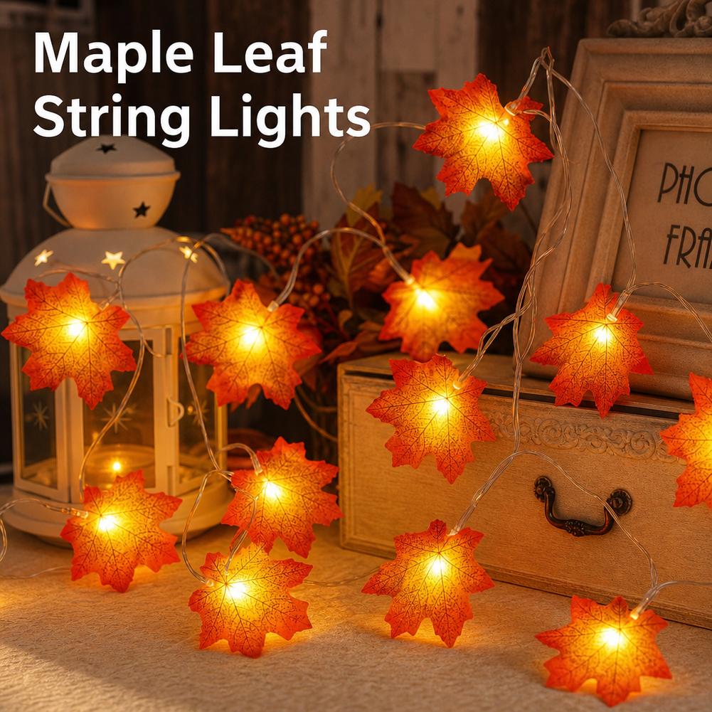 Maple Leaf Garland String Ligh - đánh giá và giá Led Fairy String Lights