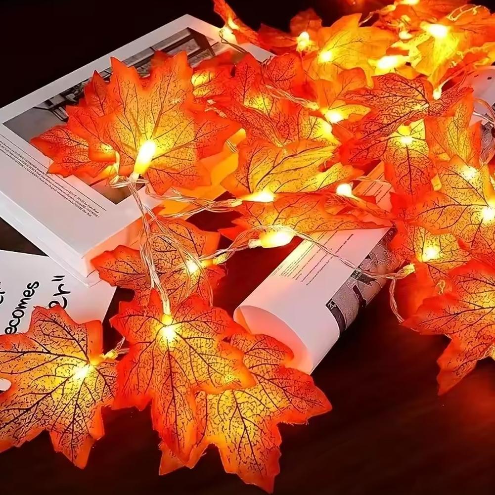Maple Leaf Garland String Ligh - đánh giá và giá Led Fairy String Lights