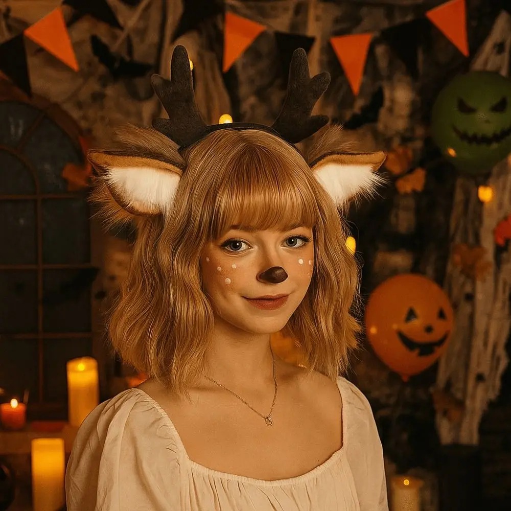 Fluffy Deer Ears Reindeer Antl - đánh giá và giá Reindeer Antlers Headband