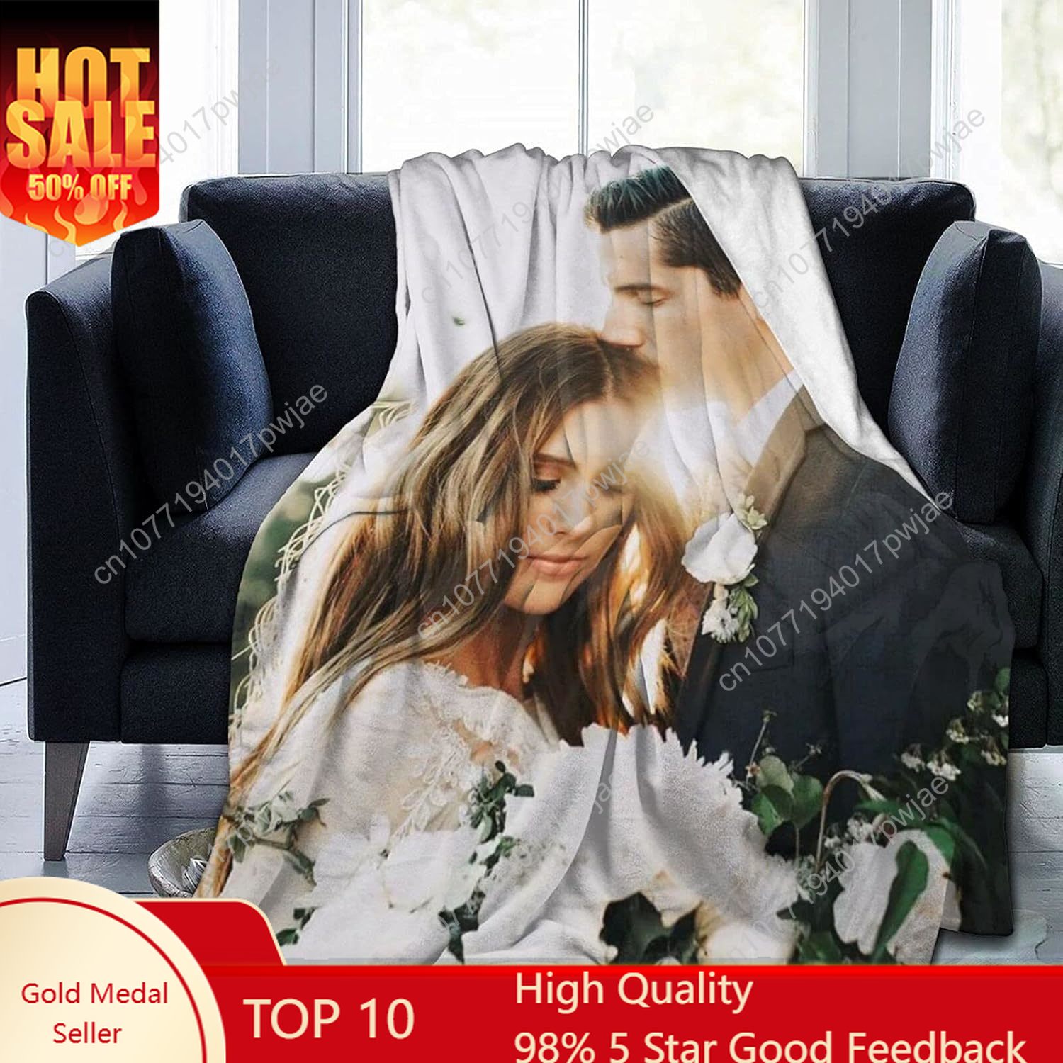 Custom Blanket with Photos Tex - đánh giá và giá Christmas Throw Blanket