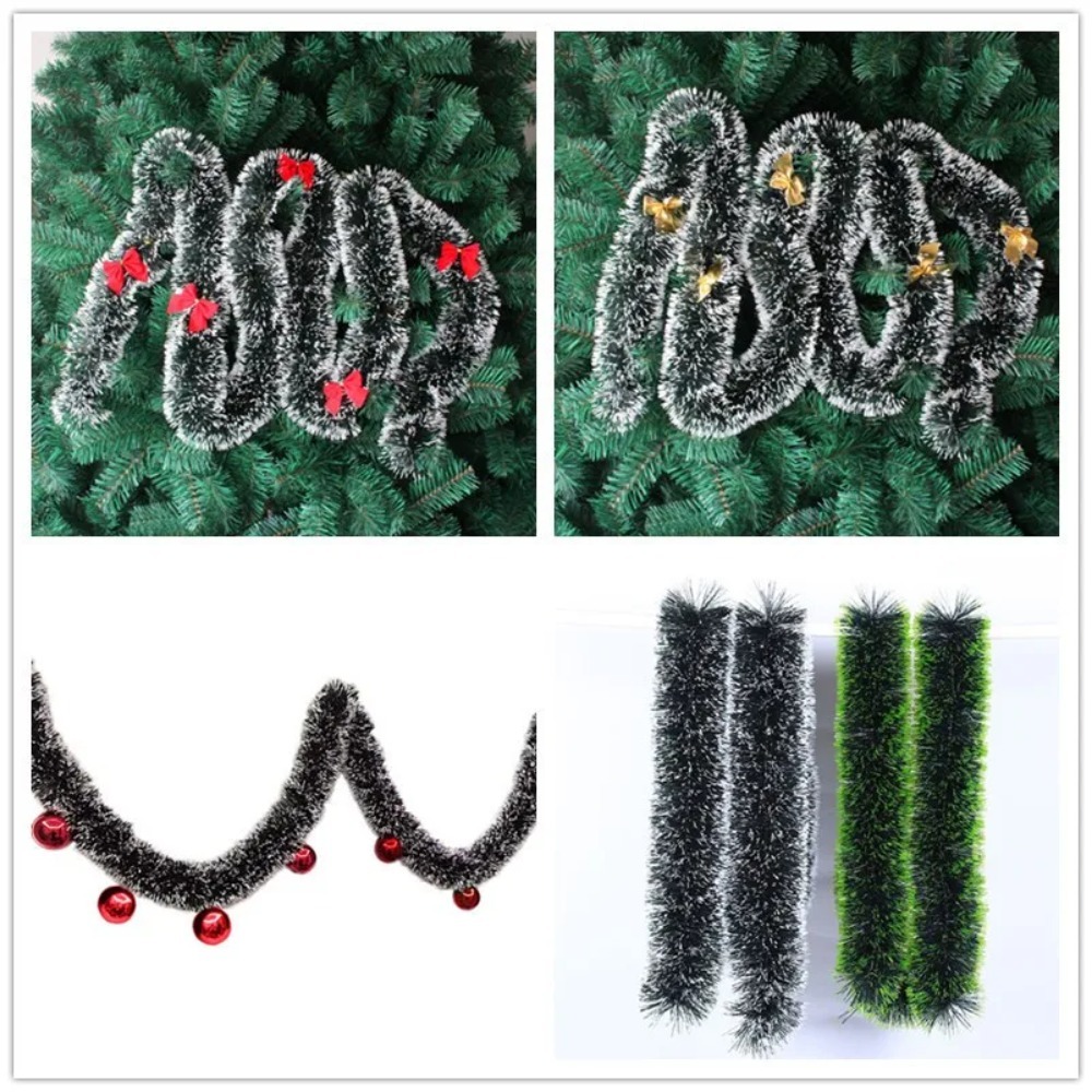 Christmas Tinsel Garland Artif - đánh giá và giá Led Fairy String Lights
