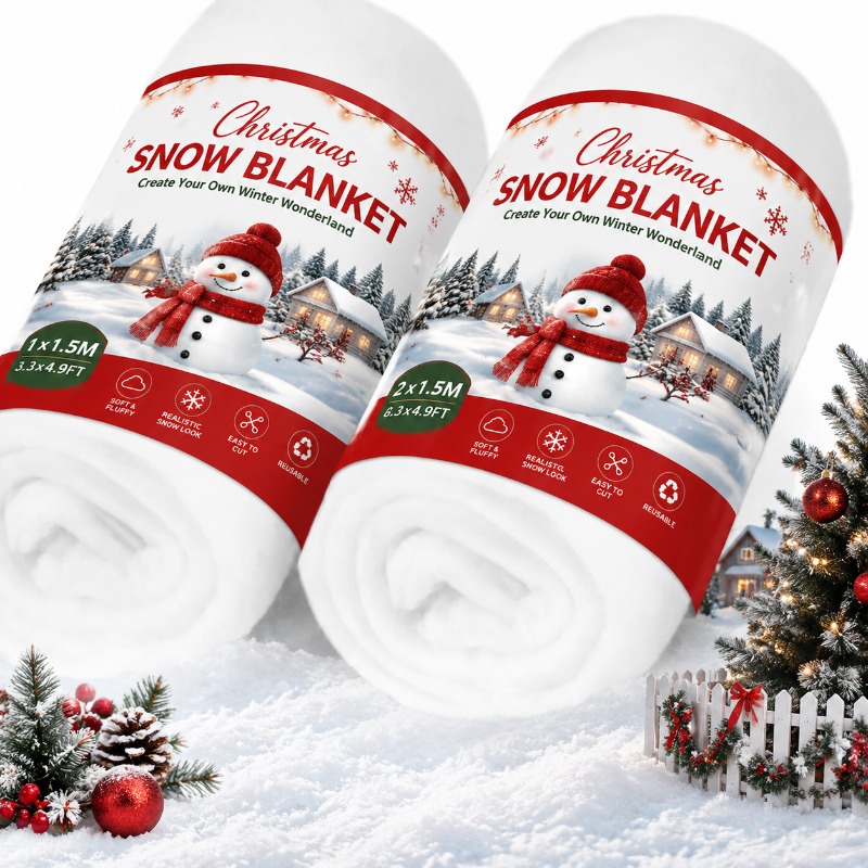 Artificial Snow Carpet Fake Sn - đánh giá và giá Christmas Throw Blanket