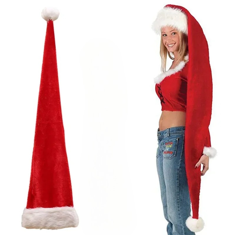 Soft Plush Extra Long Adult Sa - đánh giá và giá Santa Hat Plush