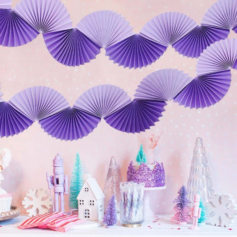 Purple Silver Party Paper 3D F - đánh giá và giá Tinsel Garland Decoration