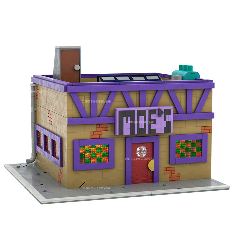 MOC Simpsoned Modular Moe's Ta - đánh giá và giá Lego Set Creator