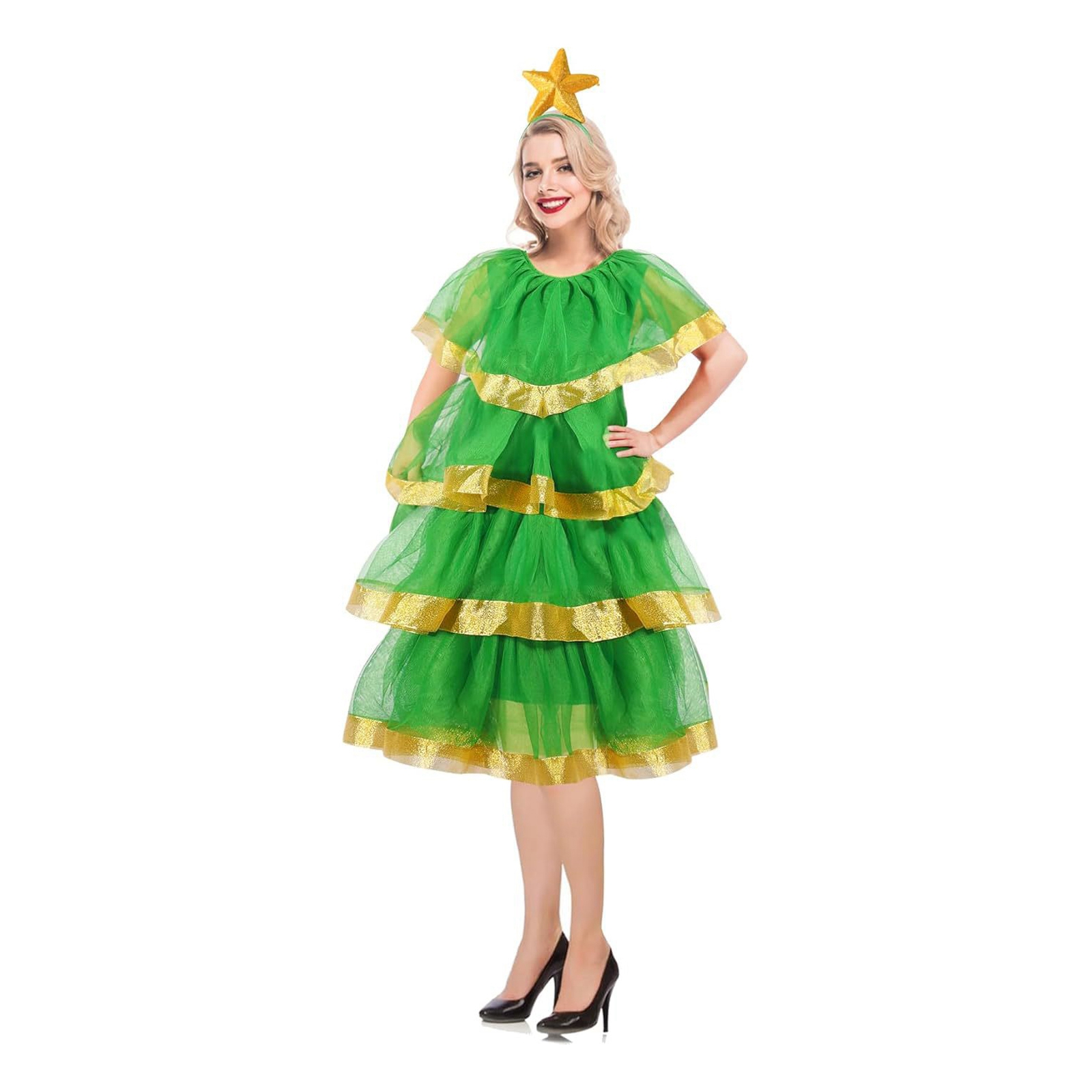 Christmas Lady Christmas Tree  - đánh giá và giá Elf Costume Christmas