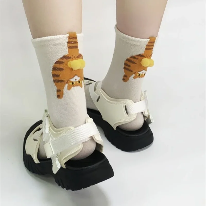 Couple Cat Egg Socks 3D Funny  - đánh giá và giá Christmas Stocking Hanging