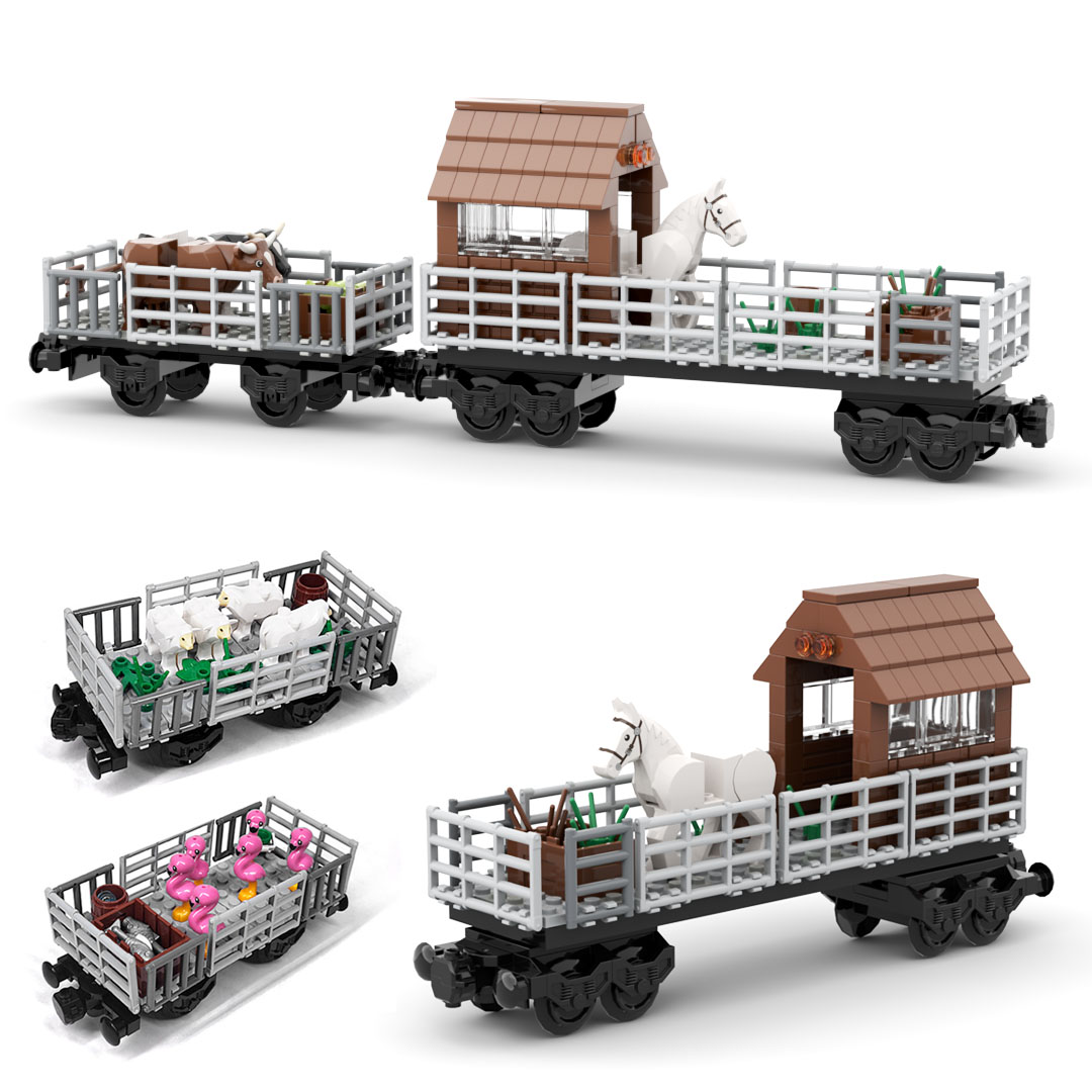 MOC Train Animal Transport Veh - đánh giá và giá Lego Set Creator