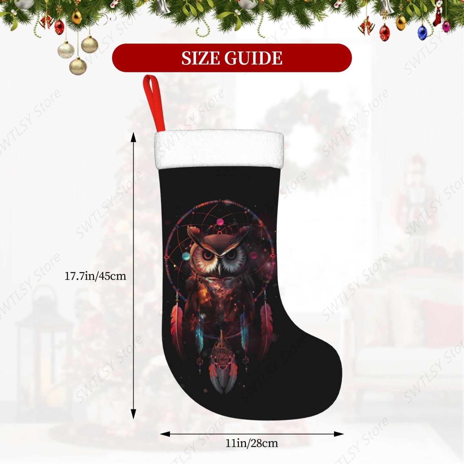 Owl Rainbow Catcher Large Chri - đánh giá và giá Christmas Stocking Hanging