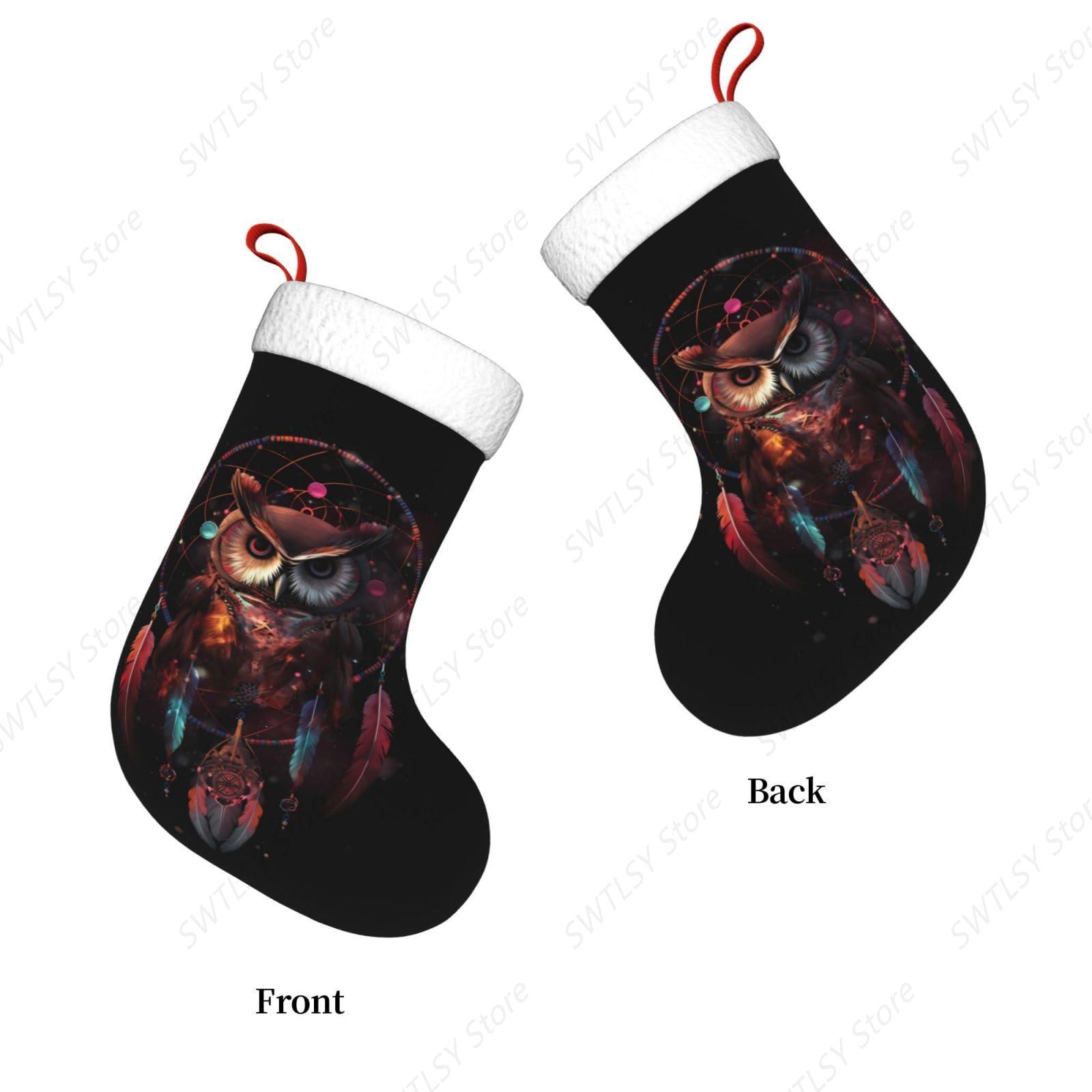 Owl Rainbow Catcher Large Chri - đánh giá và giá Christmas Stocking Hanging