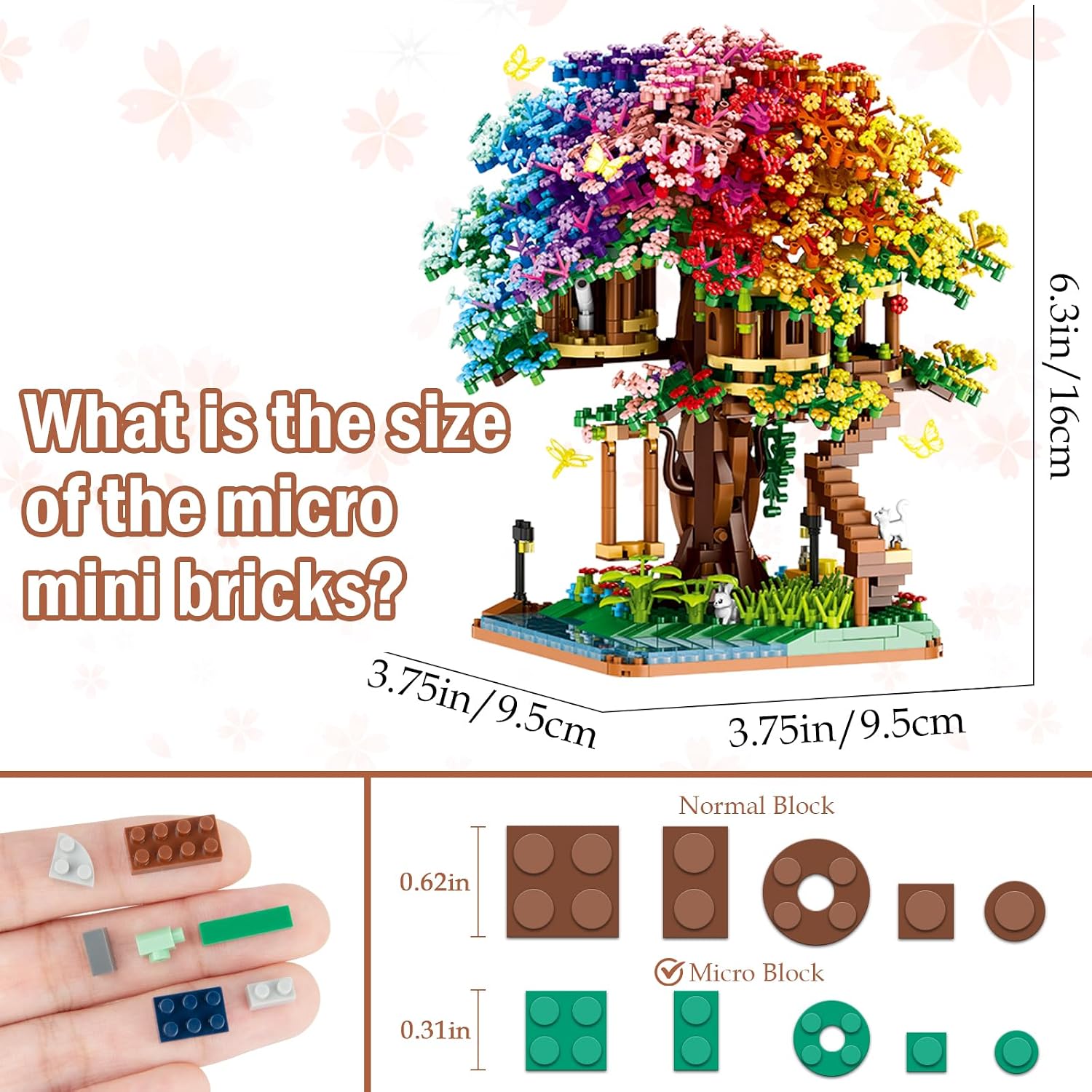 2338PCS DIY Rainbow Tree House - đánh giá và giá Lego Set Technic