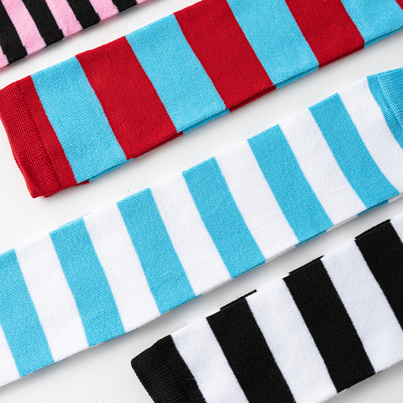 Striped Over Knee High Socks W - đánh giá và giá Christmas Stocking Hanging