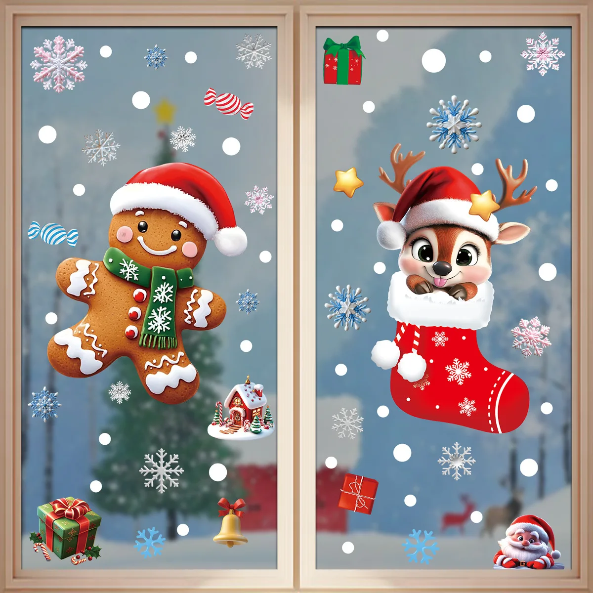 2025 Christmas Static Window C - đánh giá và giá Snowflake Window Decal