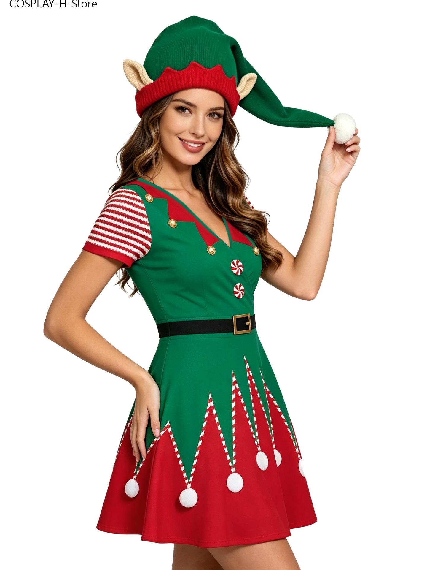 Women Christmas Elf Dress, Lon - đánh giá và giá Elf Costume Christmas